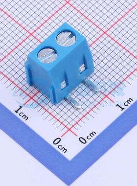 DB127R-5.0-2P-BU-S螺钉式接线端子5mm 1x2P弯插蓝色