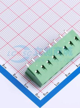 DB128V-5.08-8P-GN-S螺钉式接线端子5.08mm 1x8P直插绿色