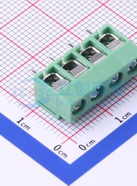 DB126V-5.0-4P-GN-P螺钉式接线端子5mm 1x4P直插绿色