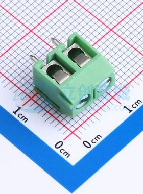 DB301V-5.0-2P-GN-S螺钉式接线端子5mm 1x2P直插绿色