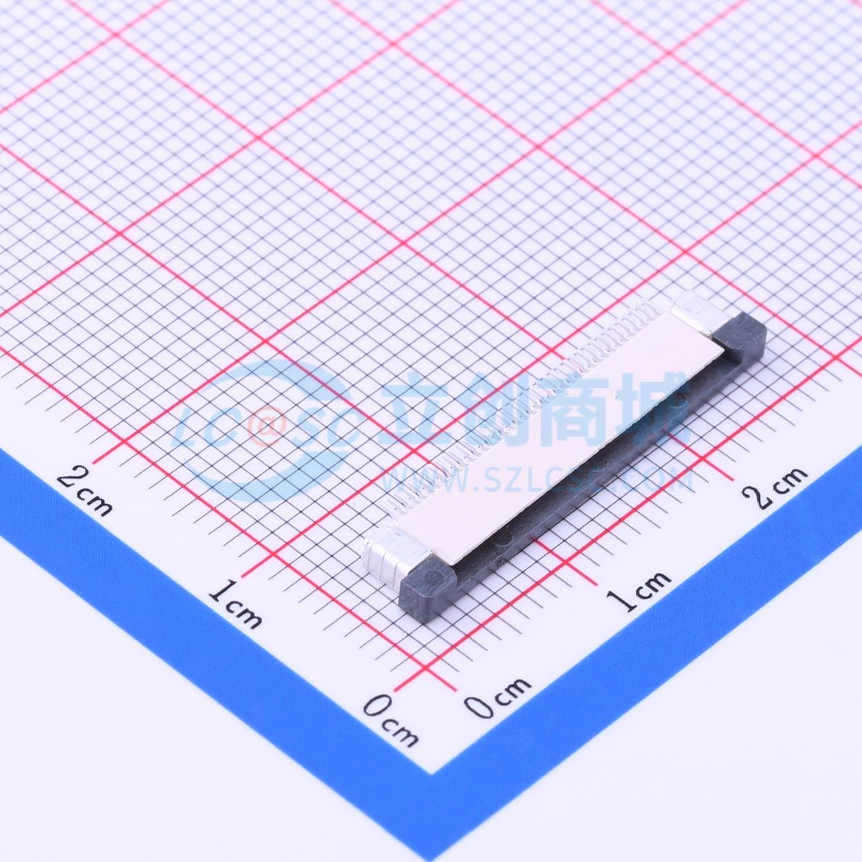 全新AFC07-S40FCA-00 SMD,P=0.5mm,卧贴 FFC/FPC连接器可开票