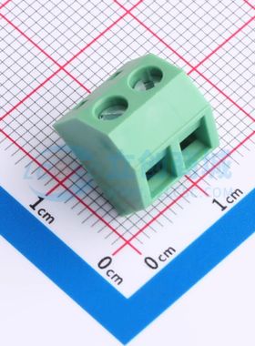 MX127S-5.08-02P-GN01-Cu-Y-A螺钉式接线端子5.08mm 1x2P直插绿色