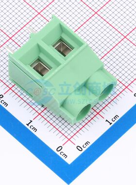 DG636-7.62-02P-14-00A(H)螺钉式接线端子7.62mm 1x2P直插绿色