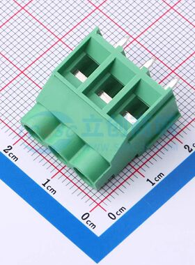 MX635-6.35-03P-GN01-Cu-PS-A螺钉式接线端子6.35mm 1x3P直插绿色