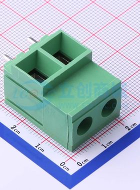 DG135T-10.16-02P-14-00A(H)螺钉式接线端子10.16mm 1x2P直插绿色