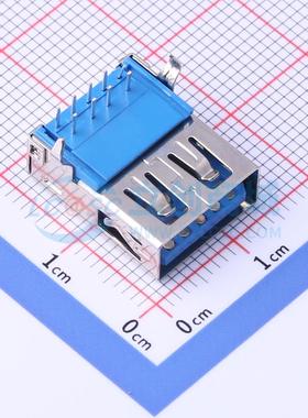 全新U231-091N-1BLRC19-F1 插件 USB连接器质量保证可开票