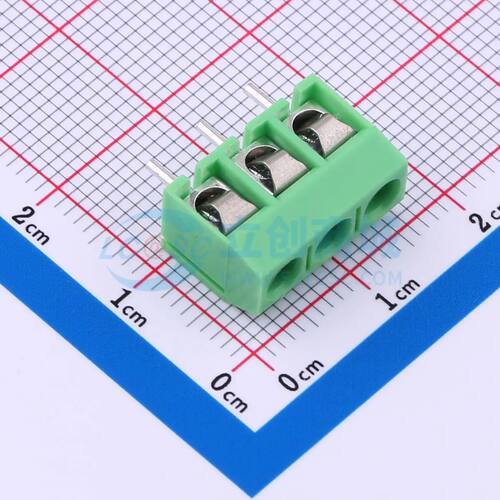 MX301-5.0-03P-GN01-Cu-Y-A螺钉式接线端子5mm 1x3P直插绿色