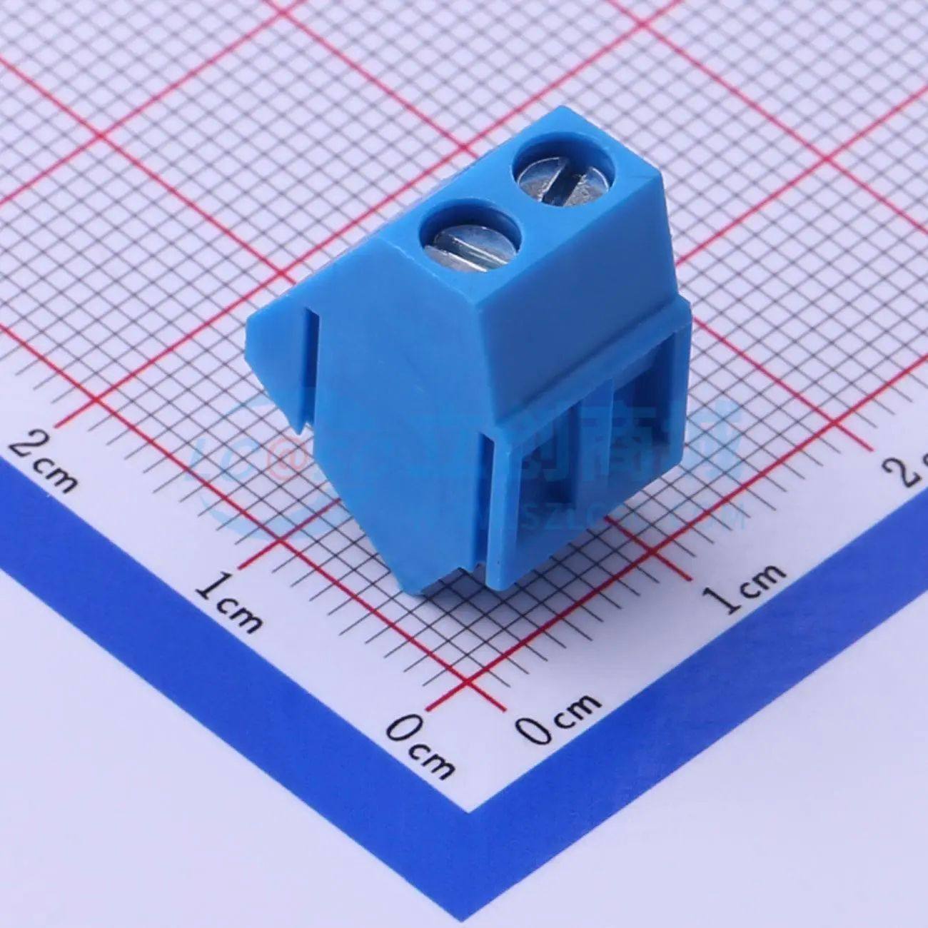 DB103-5.0-2P-BU-S螺钉式接线端子5mm 1x2P直插蓝色