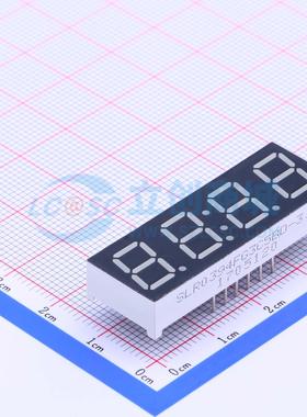 4位0.39英寸绿色数码管共阴极LED数码管SLR0394FG3C5BD-3.5可开票