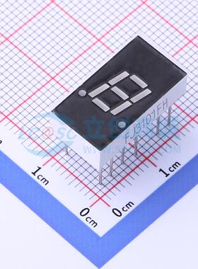 1位0.3英寸共阳红光 3、14公共脚LED数码管FJ3101FH可开票