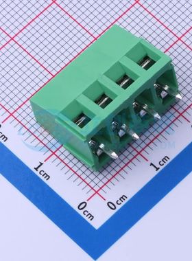 MX128-5.0-04P-GN01-Cu-Y-A螺钉式接线端子5mm 1x4P直插绿色