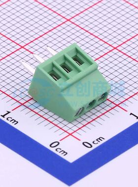 DG308-2.54-03P-14-00A(H)螺钉式接线端子2.54mm 1x3P直插绿色