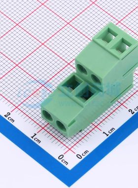DB128B-5.0-2*2P-GN-S螺钉式接线端子5mm 2x2P直插绿色