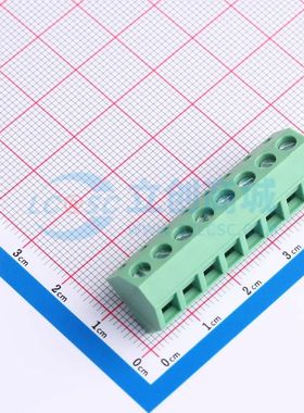 MX127S-5.08-08P-GN01-Cu-Y-A螺钉式接线端子5.08mm 1x8P直插绿色