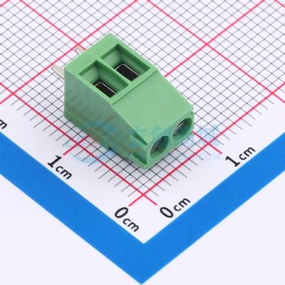 284391-2螺钉式接线端子3.5mm 1x2P直插绿色