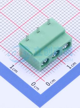 DB126R-5.0-3P-GN螺钉式接线端子5mm 1x3P弯插绿色