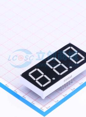 3位0.8英寸红色数码管 共阴极LED数码管FJ8301AH可开票