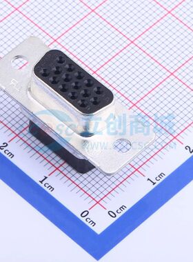 1658681-1 面板安装- D-Sub/VGA连接器 15P 母座3排可开票