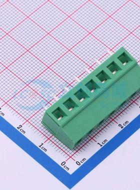MX128-5.08-07P-GN01-Cu-Y-A螺钉式接线端子5.08mm 1x7P直插绿色
