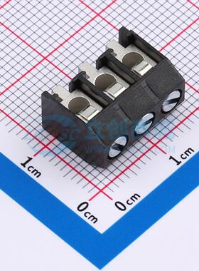 950-D-SMD-DS/03螺钉式接线端子5mm 1x3P卧贴黑色