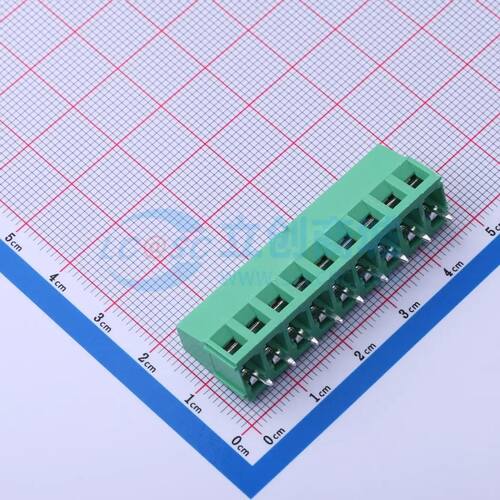 MX128-5.0-09P-GN01-Cu-Y-A螺钉式接线端子5mm 1x9P直插绿色