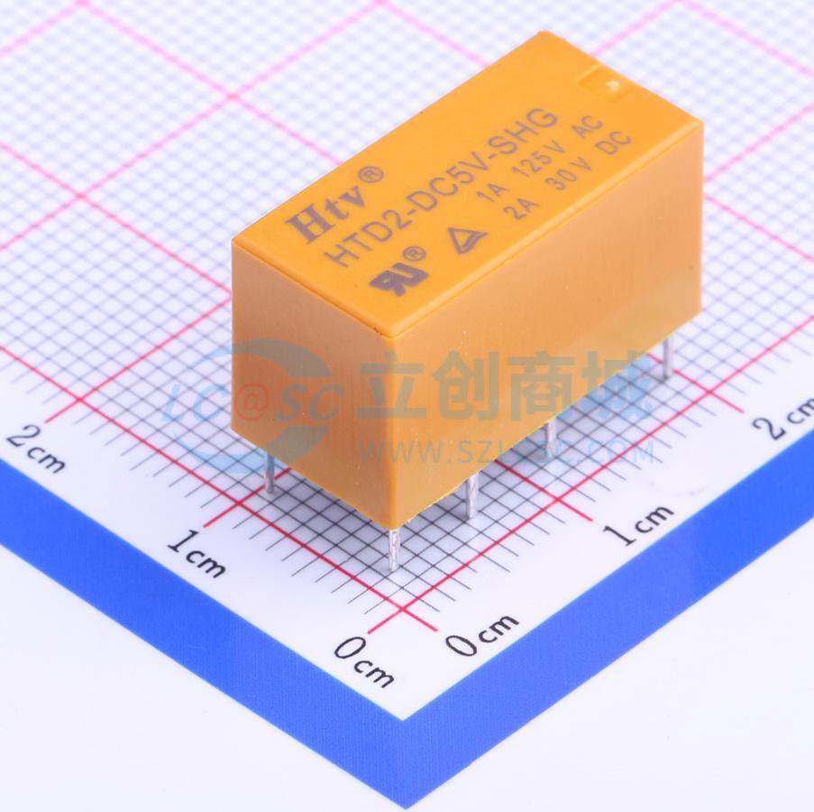全新原装HTD2-DC5V-SHG DIP,10x20.2mm 信号继电器质量保证可开票