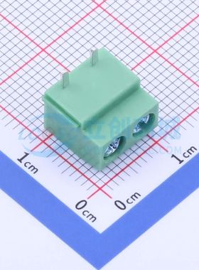 DB126R-5.0-2P-GN螺钉式接线端子5mm 1x2P弯插绿色