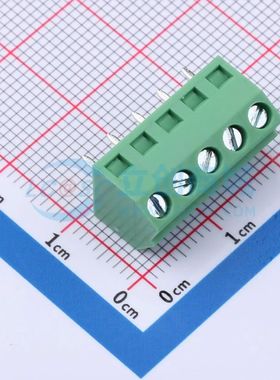 MX127S-3.81-05P-GN01-Cu-Y-A螺钉式接线端子3.81mm 1x5P直插绿色