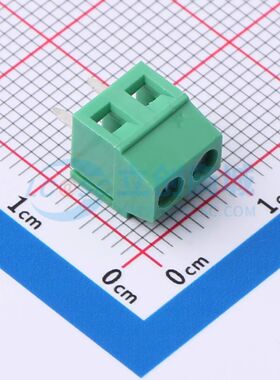 MX128L-3.81-02P-GN01-Cu-Y-A螺钉式接线端子3.81mm 1x2P直插绿色