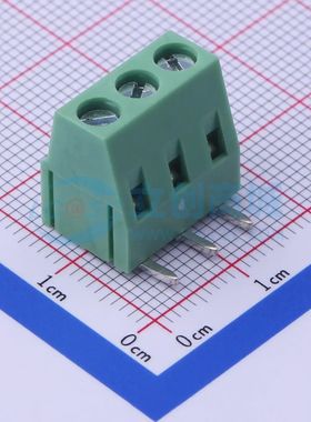 DB128R-5.0-3P-GN-S螺钉式接线端子5mm 1x3P弯插绿色