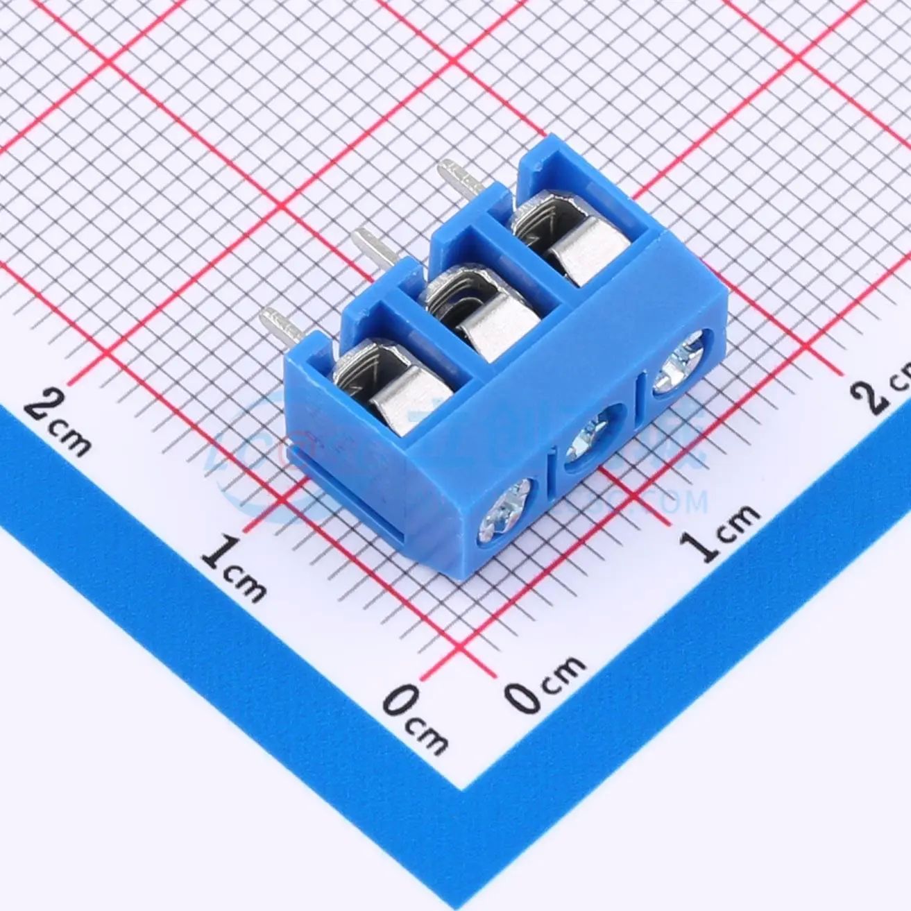 DGL500-3P01V-GD561螺钉式接线端子5mm 1x3P直插蓝色