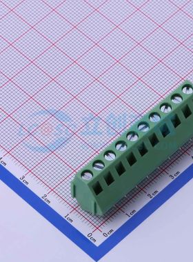 DB103-5.0-10P-GN-S螺钉式接线端子5mm 1x10P直插绿色