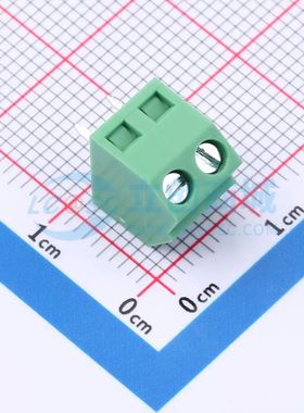 MX127S-3.81-02P-GN01-Cu-Y-A螺钉式接线端子3.81mm 1x2P直插绿色