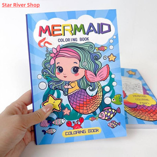 Book Coloring Cartoon Enlightenm Unicorn Graffiti Mermaid