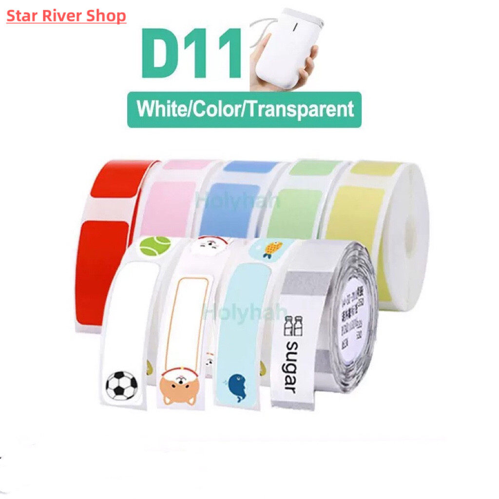 NIIMBOT D11 D110 D101 미니 라벨 프린터 용지 인쇄 라벨