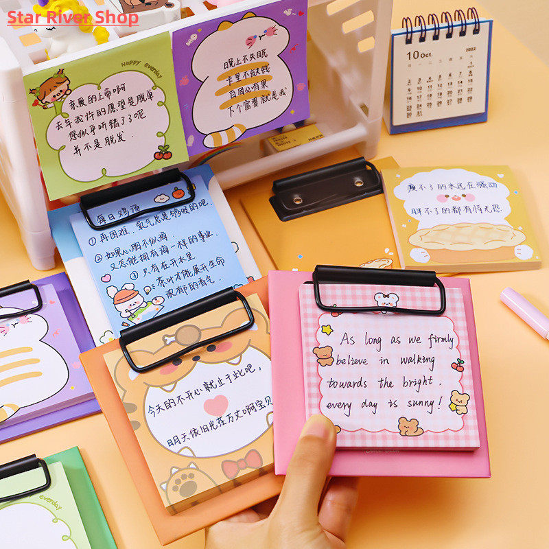 30 PCS|PACK KAWAII ANIMALS CLIPBOARD MEMO PAD SHEETS TO DO L