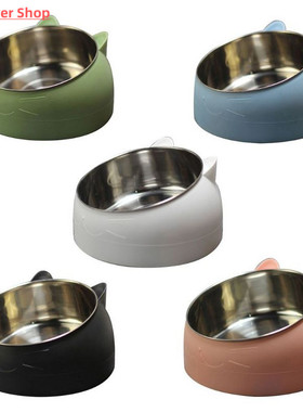 Cat Dog Bowl 15 Degrees Raised Stainless Steel Cat Bowls Saf