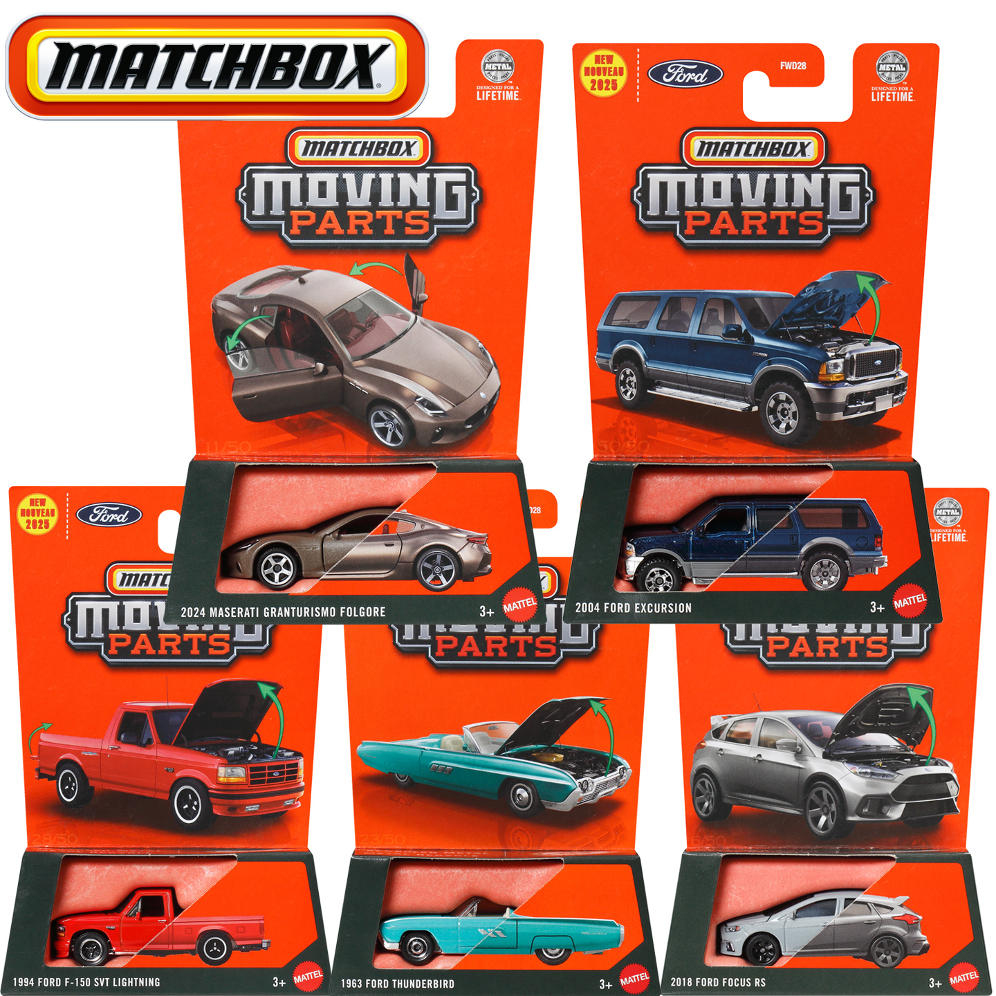 matchbox可开门儿童玩具合金车模