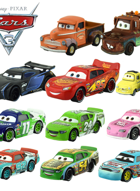 美泰赛车总动员3Cars3极速挑战 黑风暴杰克逊闪电麦坤合金车玩具