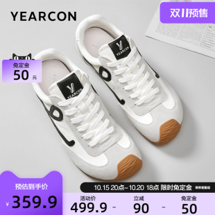男2025秋季 意尔康板鞋 新款 时尚 赤足鞋 歪头德训休闲鞋 双11预售