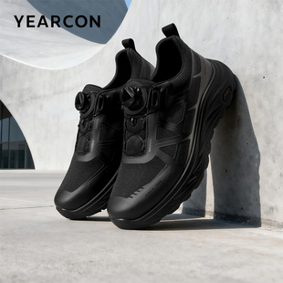 意尔康飞织鞋2026春季新款网面拼接免系防滑越野鞋户外运动登山鞋