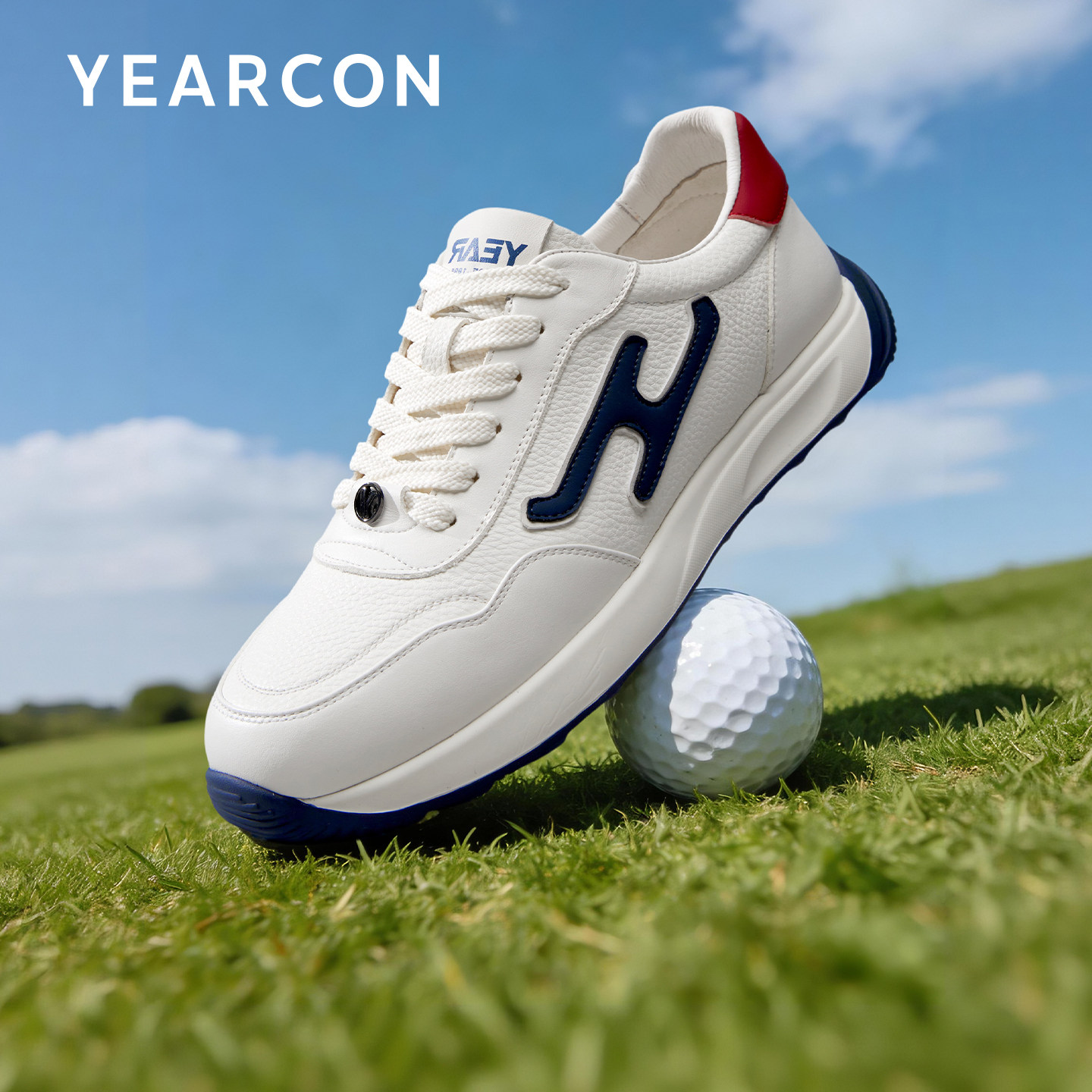 意尔康休闲鞋2026春季新款头层牛皮时尚潮流德训鞋户外轻便慢跑鞋