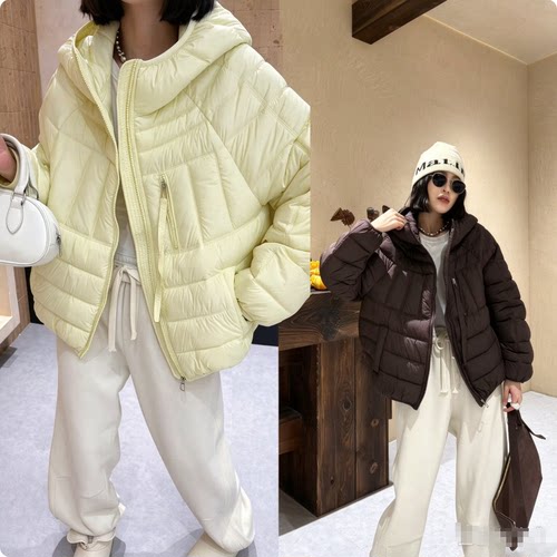 糖果色连帽短款棉服女秋冬新款宽松显瘦轻薄棉衣休闲百搭保暖外套