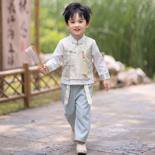 2026男童新中式少爷服春秋套装