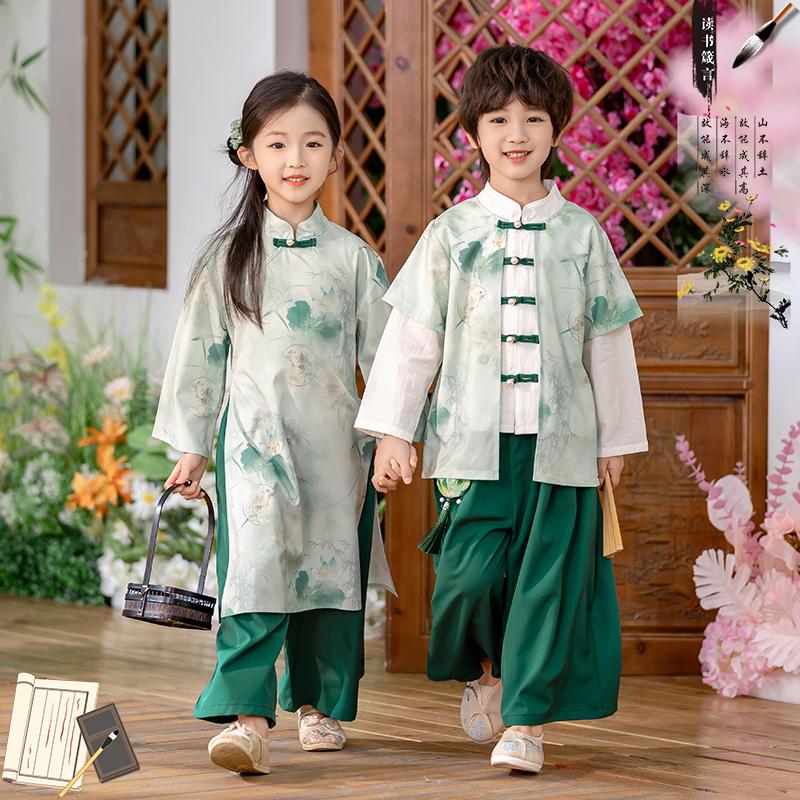 小学生朗诵合唱表演服套装