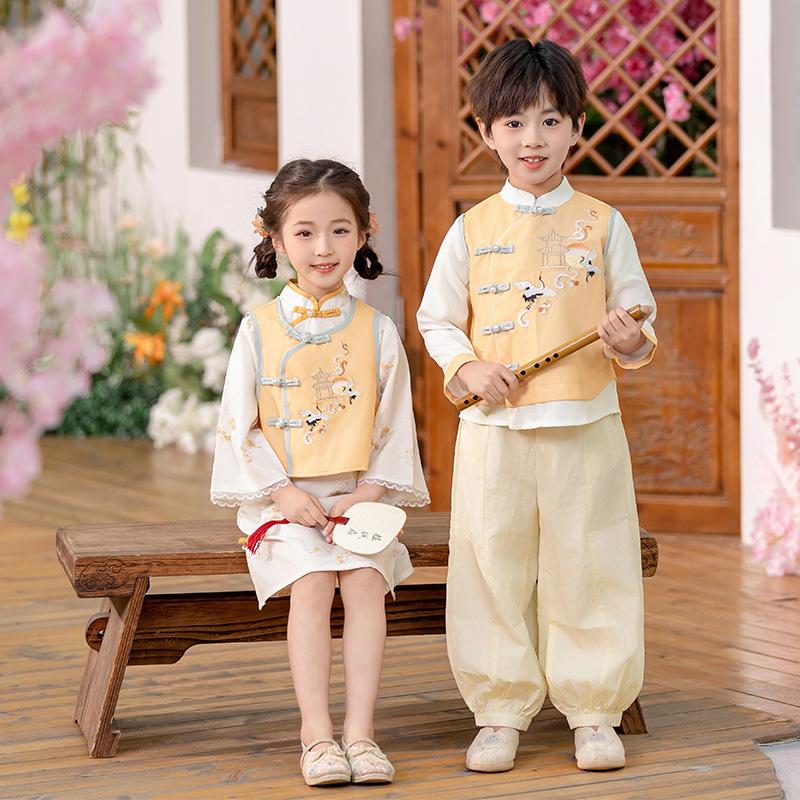 男童2025新款古风汉服套装古装