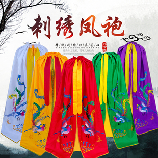 刺绣神袍凤袍披风黑妈妈披肩凤凰衣服佛袍神明王母娘娘衣服佛像袍