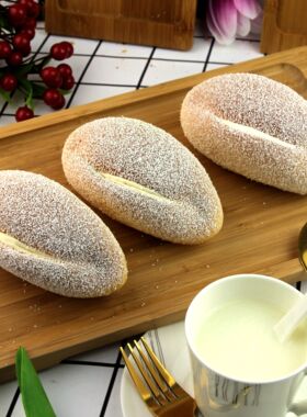 仿真假桃形芝士面包PU回弹食品蛋糕道具家居橱柜幼教拍摄装饰摆件