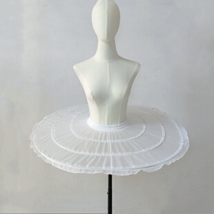 平面鱼骨撑Lolita蓬蓬裙飞天裙撑cos短款暴力飞碟撑芭蕾舞演出裙