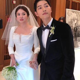 新款韩式短款简约气质森系领证头饰新娘结婚素纱双层发梳蓬头纱